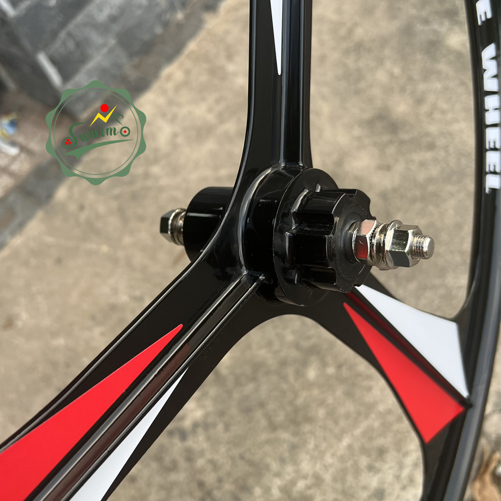 Bánh trước mâm đúc 3 đao ACCRUE cho xe đạp fixed gear