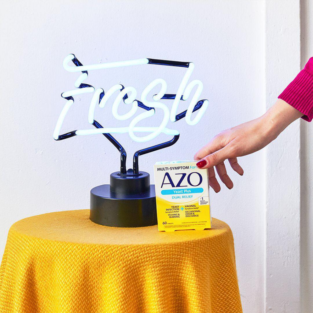 Viên AZO Yeast Plus giảm nhiễm trùng nấm men và triệu chứng âm đạo, giảm ngứa & nóng rát hộp 60 viên