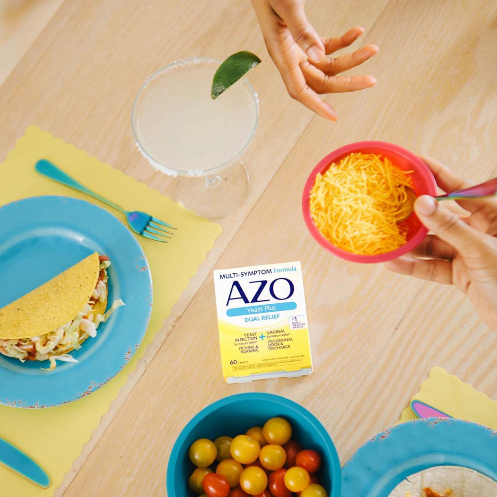 Viên AZO Yeast Plus giảm nhiễm trùng nấm men và triệu chứng âm đạo, giảm ngứa & nóng rát hộp 60 viên