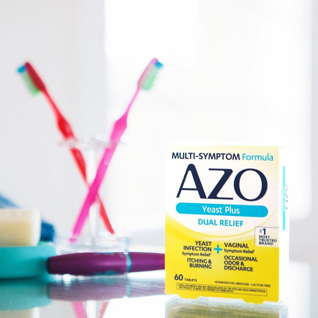 Viên AZO Yeast Plus giảm nhiễm trùng nấm men và triệu chứng âm đạo, giảm ngứa & nóng rát hộp 60 viên