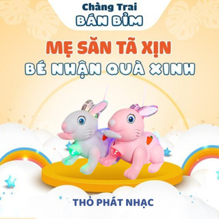 Đồ chơi thỏ con chạy bằng pin, biết đi biết chạy cho bé - Qùa tặng Chàng Trai Bán Bỉm