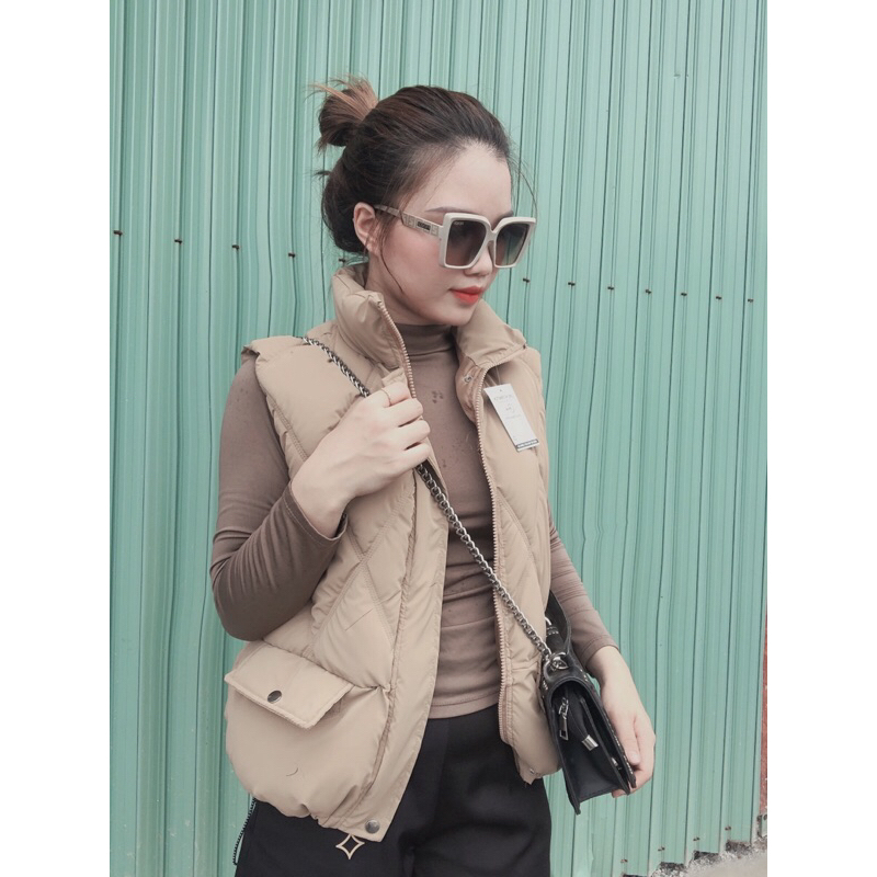 Áo phao gile nữ hot trend