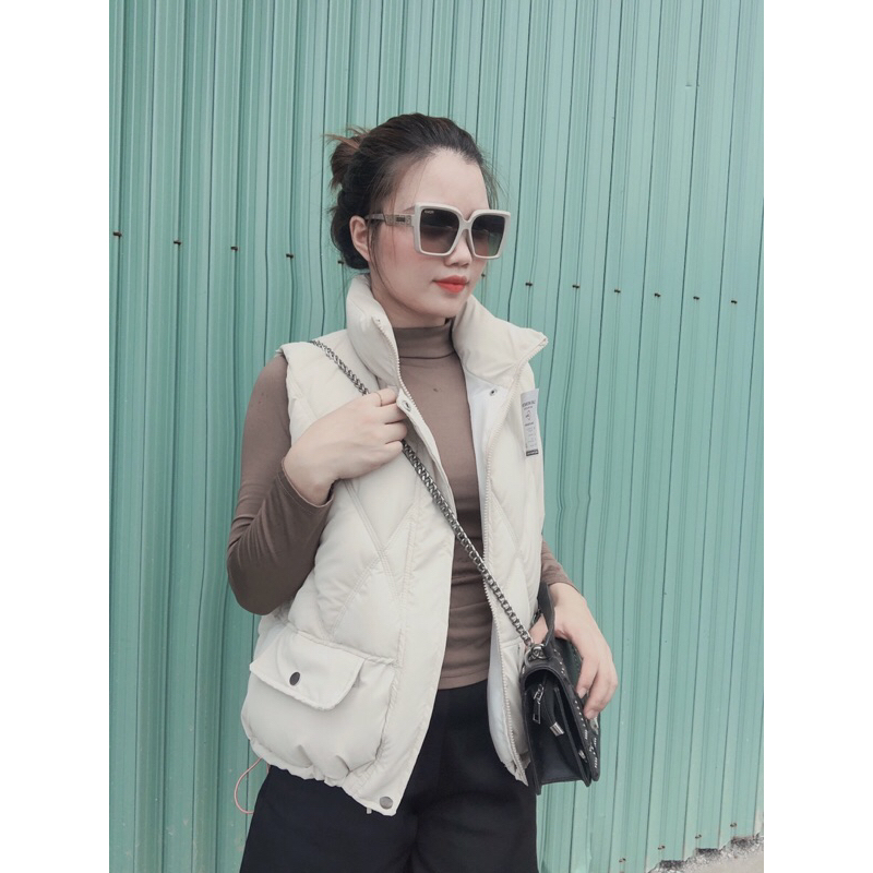 Áo phao gile nữ hot trend