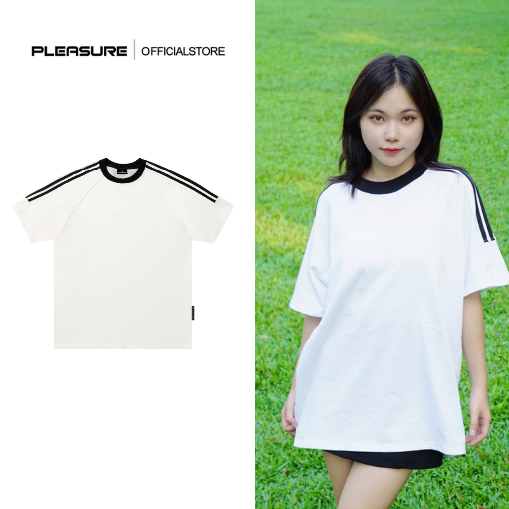 Áo Thun Tay Lỡ Sọc Vai/ Trơn, Áo Phông Tay Ngắn Cổ Tròn Có Sọc Cotton 2 chiều oversize form rộng THE LOCAL BRAND