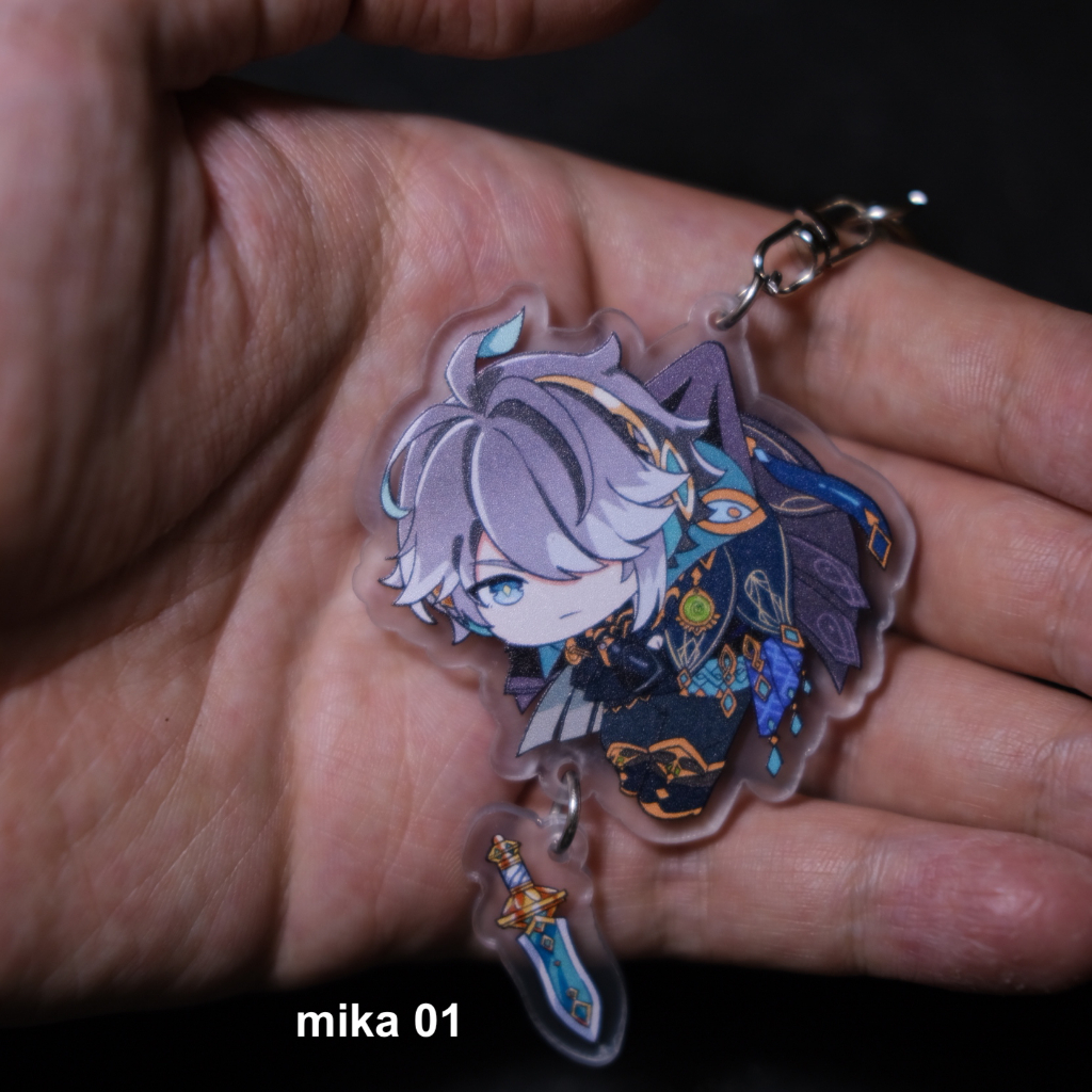 Móc khóa mica game Genshin Impact