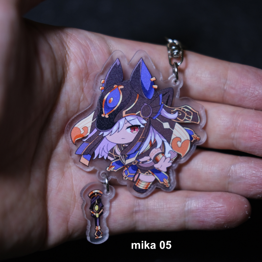 Móc khóa mica game Genshin Impact