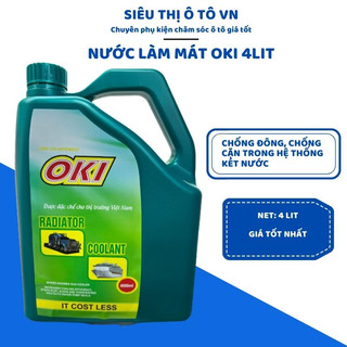 Nước làm mát động cơ xe ô tô oki radiator coolant can 4l- chamsocoto