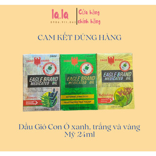 [ Hàng Mỹ] Dầu Gió Con Ó Eagle Brand của Mỹ 24ml - Có nhiều mùi