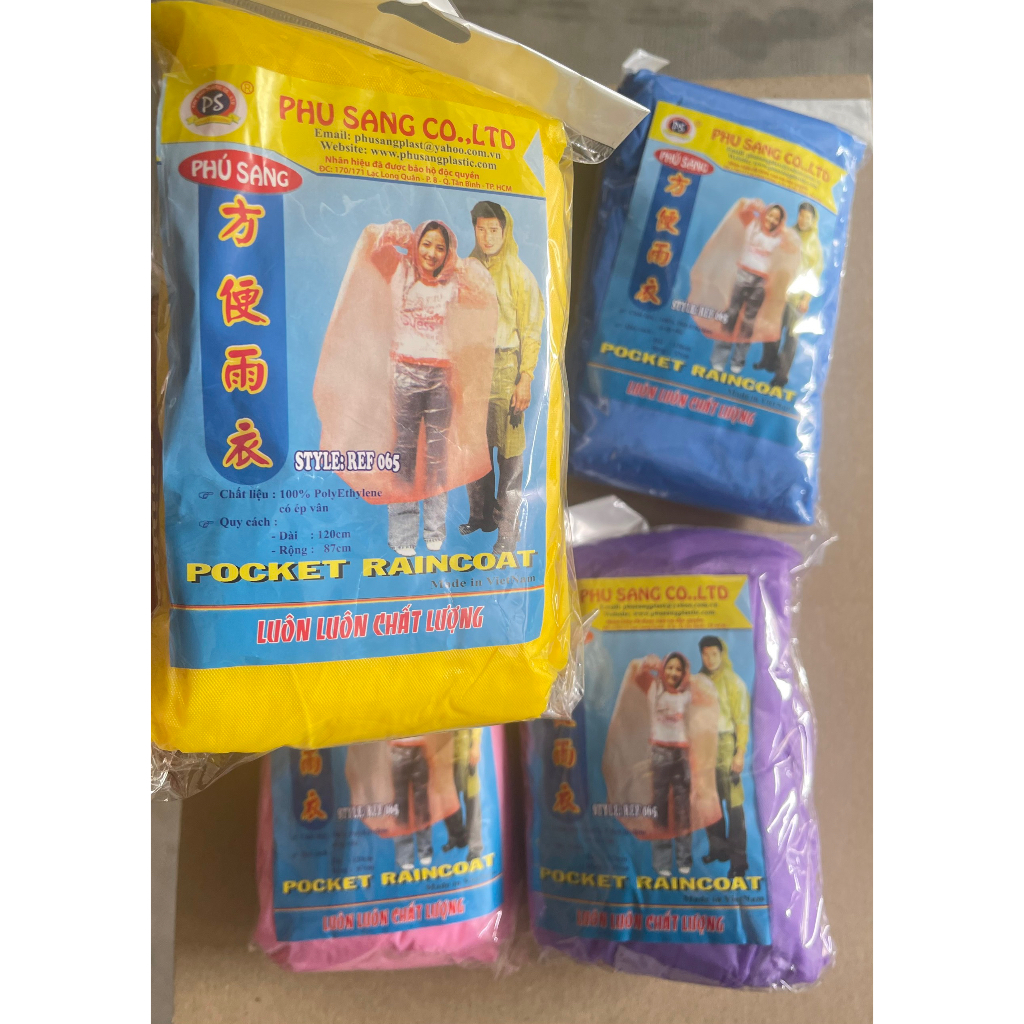Áo mưa tiện lợi Phú Sang