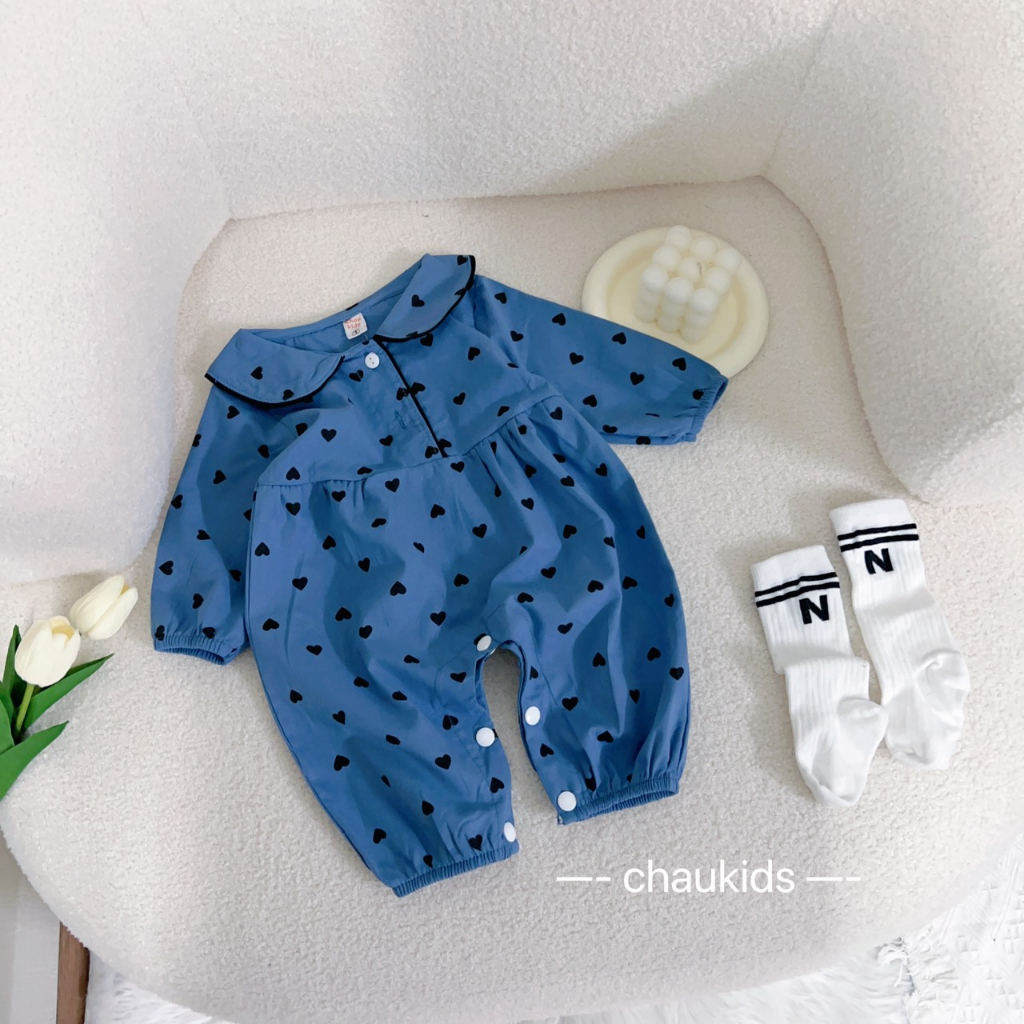 SALE BODY DÀI CỔ SEN HÌNH TIM BÉ GÁI  3-13K