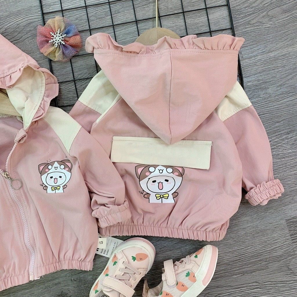 ÁO KHOÁC BÉ CHẤT GIÓ CHÁNG MỊN ĐẸP