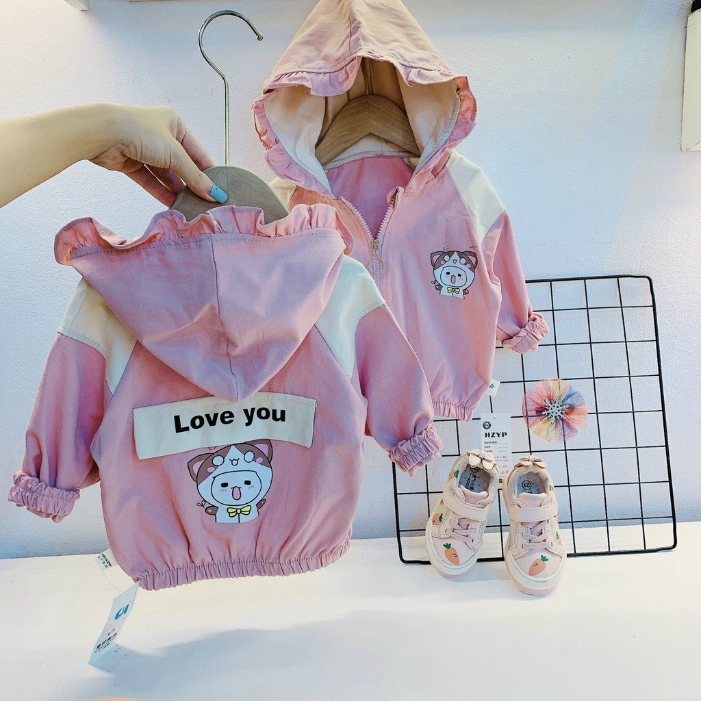 ÁO KHOÁC BÉ CHẤT GIÓ CHÁNG MỊN ĐẸP