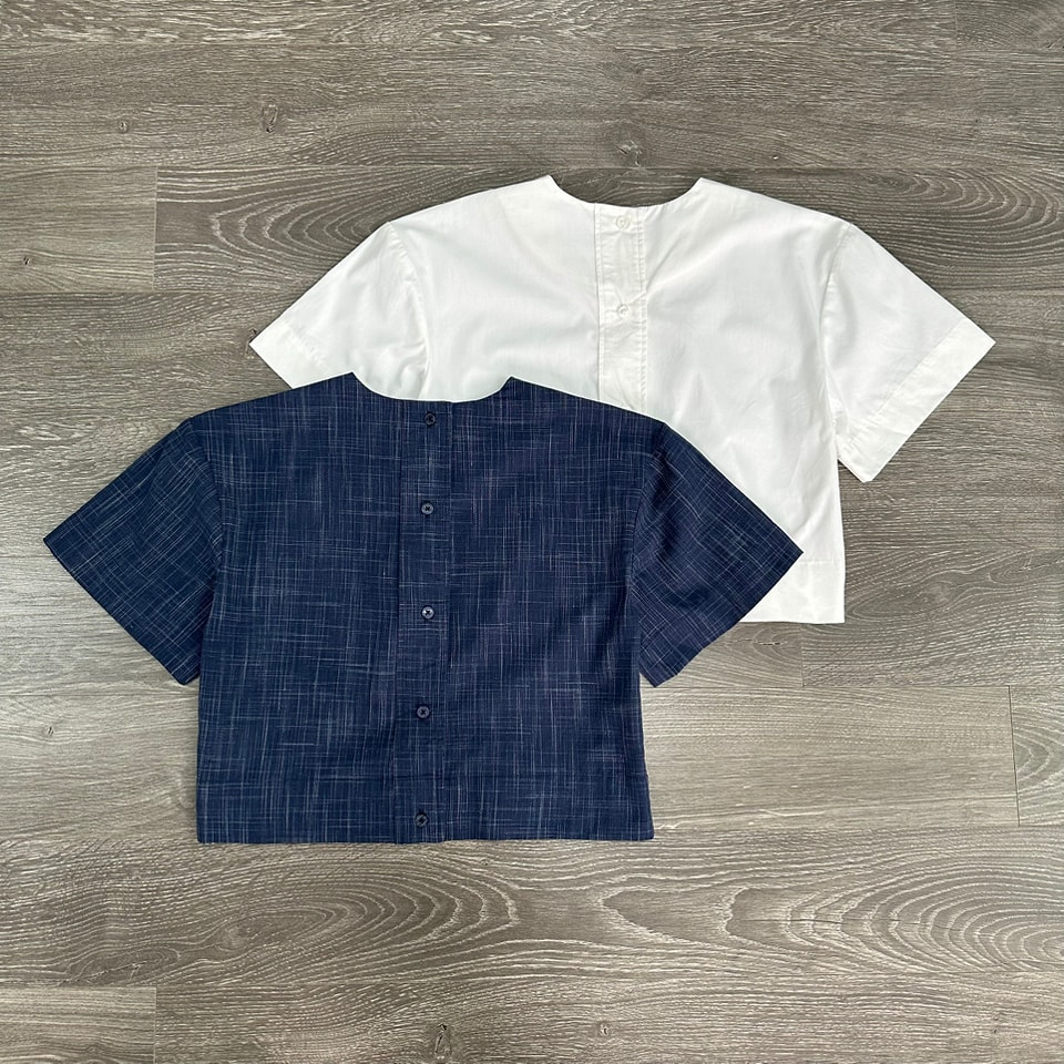 Áo H//D PARIS cài cúc sau TN KAMI