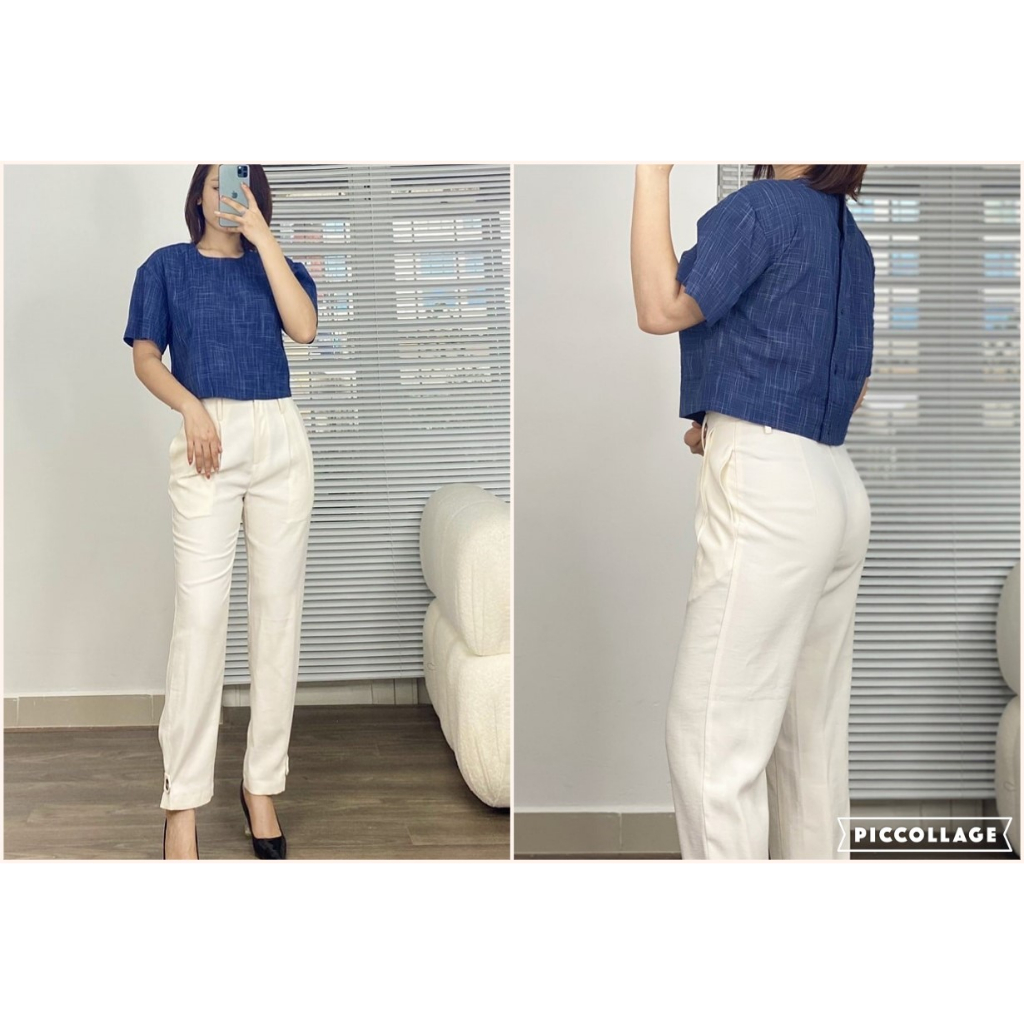 Áo H//D PARIS cài cúc sau TN KAMI