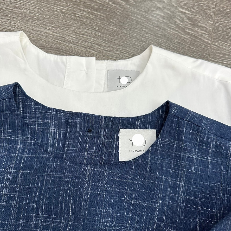 Áo H//D PARIS cài cúc sau TN KAMI