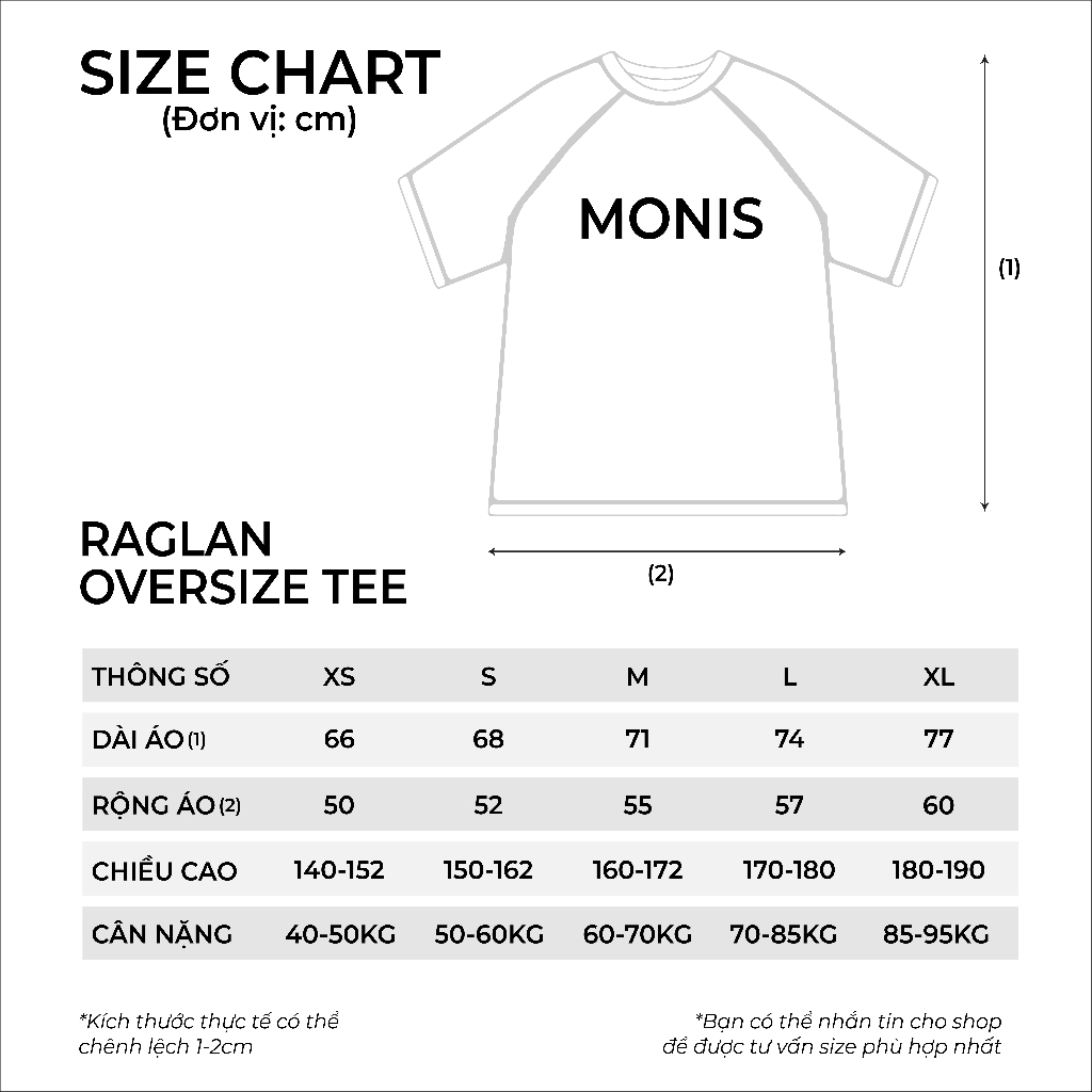 ÁO THUN UNISEX RAGLAN OVERSIZE SNOW.GIRL 100% COTTON - MONIS CHÍNH HÃNG