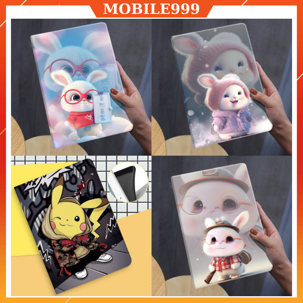 Ốp ipad Silicon hình Pikachu ốp ipad Air 1/2/3/4/5/Gen 5/6/7/8/9/10/Pro 11/9.7/10.5...MOBILE999