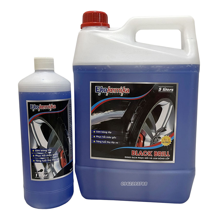 Dung dịch quét làm đen và dưỡng lốp Black Brill EKOKEMIKA-5Lít