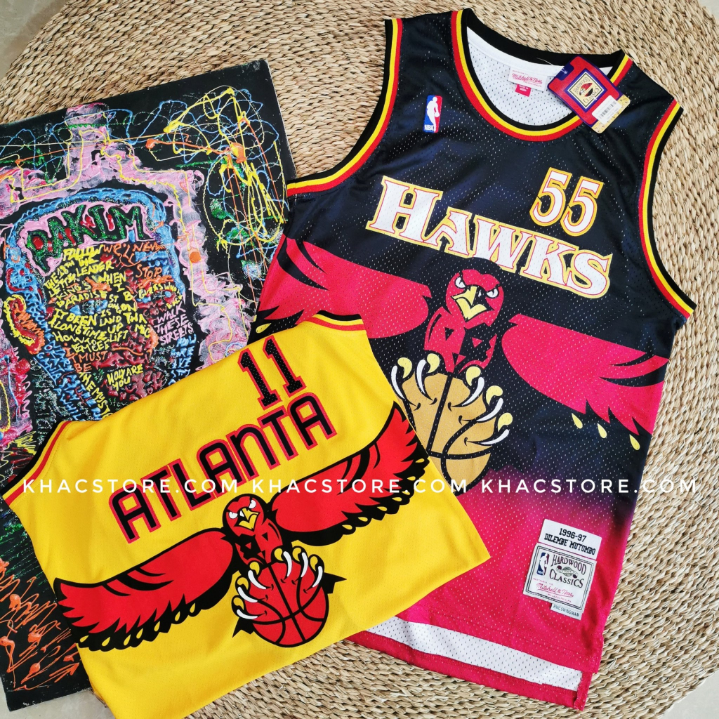 Áo bóng rổ Nba Jersey Atlanta Hawks tanktop hiphop kpop Thun ba lỗ unisex nam nữ big over size thể thao gym Áo bóng chày