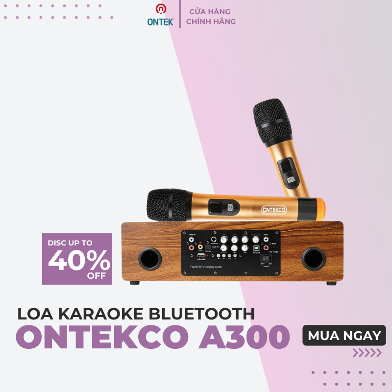 Bộ Loa Karaoke Bluetooth Ontekco A300 Chính Hãng