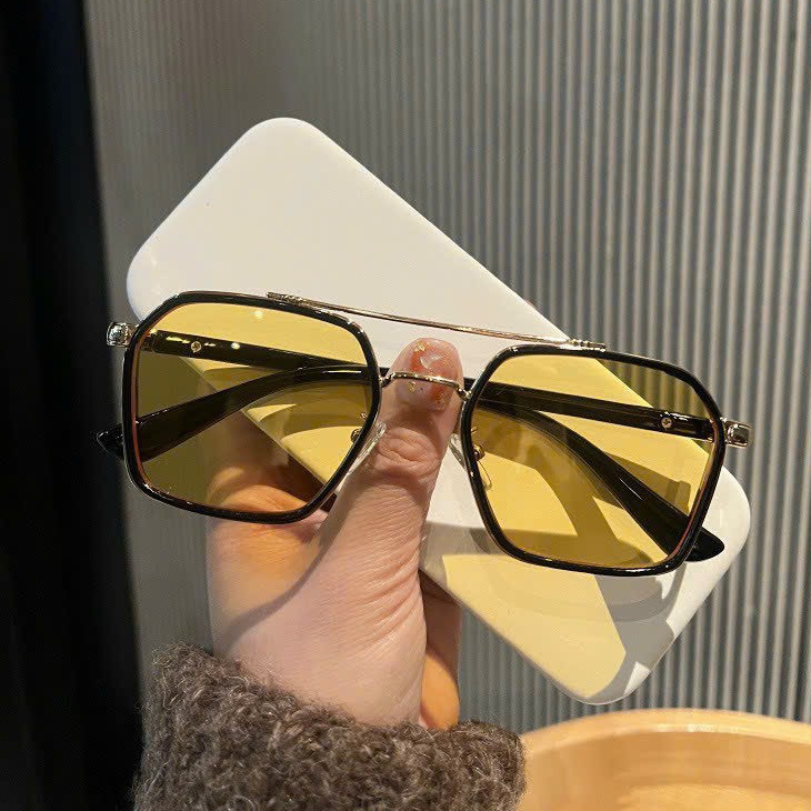 Kính Mát Thời Trang Nam Nữ 7718 Gọng Cầu From Vuông Chromheat Kiểu Dáng Hot Trend