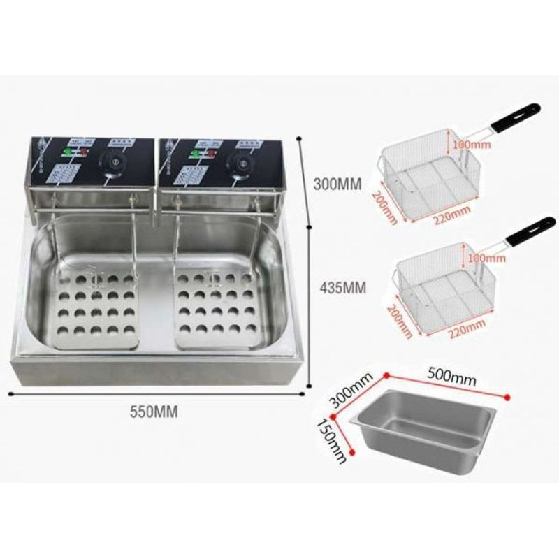 Bếp Chiên Nhúng KAW - Sunny SN02, Dung Tích 12L - Bảo Hành Chính Hãng