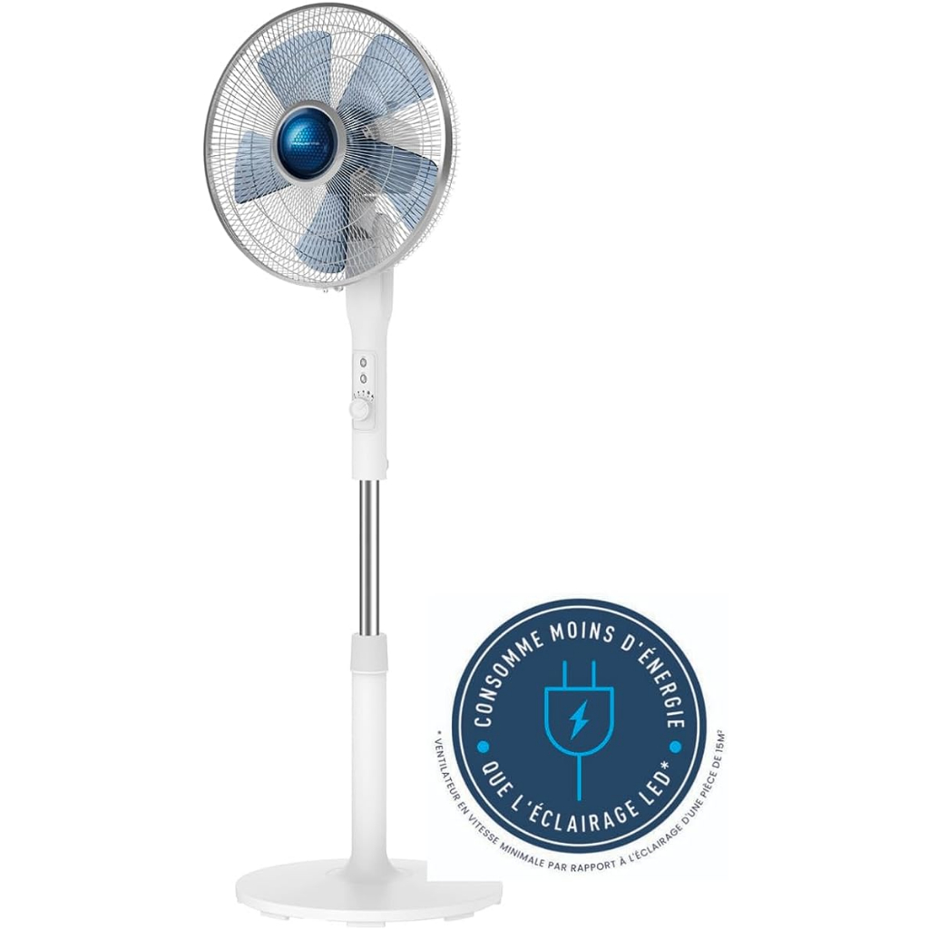 Quạt cây Rowenta VU5840 Nội Địa Đức, Quạt Cây Thông Minh Nhiều Chế Độ Làm Mát, Quạt Đứng Cao Cấp GermanySnT 320004