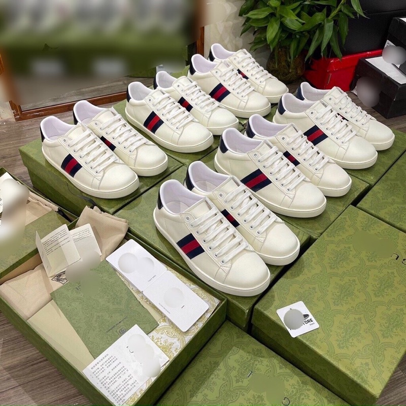 Giày sneaker Gc sọc trơn đế 2 màu bản đế thơm vani da cao cấp dành cho nam nữ
