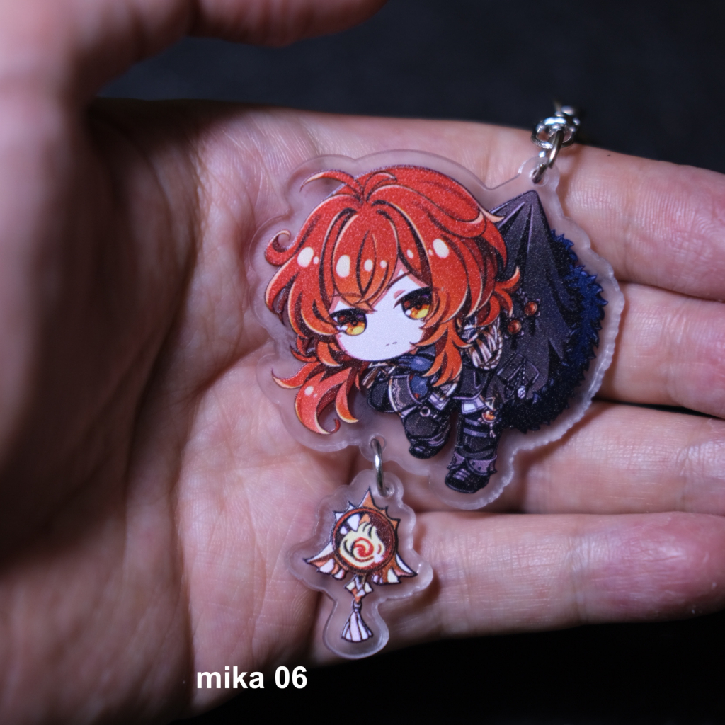 Móc khóa mica game Genshin Impact