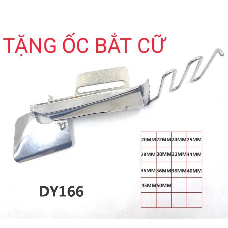 Cữ viền DAYU 166 máy may 1 kim công nghiệp KHÔNG CẦN THAY RĂNG CƯA , MẶT NGUYỆT