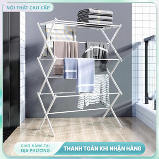 Giá Phơi Đồ Phơi Khăn, Quần Áo, Khăn Tất Giàn Phơi Ngoài Trời Gấp Gọn Không Chiếm Diện Tích Giúp Đồ Khô Ráo