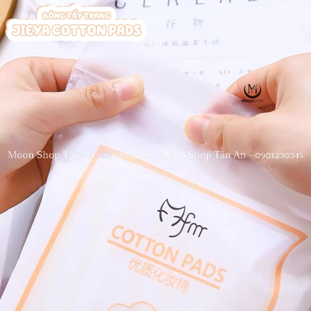 BÔNG TẨY TRANG MFM 3 LỚP COTTON 222 MIẾNG