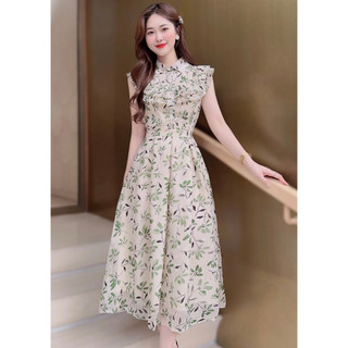Đầm Thiết Kế MAY V279 Chất Liệu Tơ - Váy Thiết Kế Thanh Lịch Chuẩn MAY