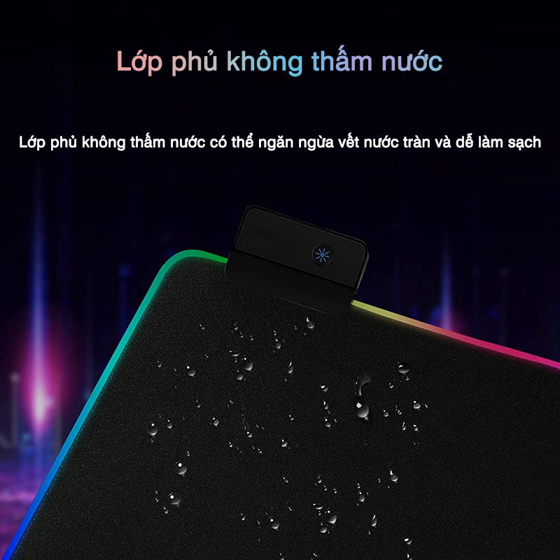 Pad chuột Ánh sáng RGB Sáng tạo hoạt hình Gel silica Sắc đẹp quà Trò chơi công việc kép