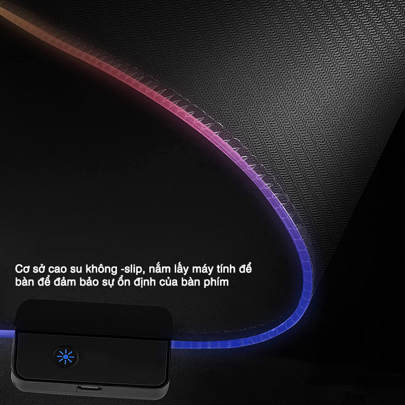 Pad chuột Ánh sáng RGB Sáng tạo hoạt hình Gel silica Sắc đẹp quà Trò chơi công việc kép