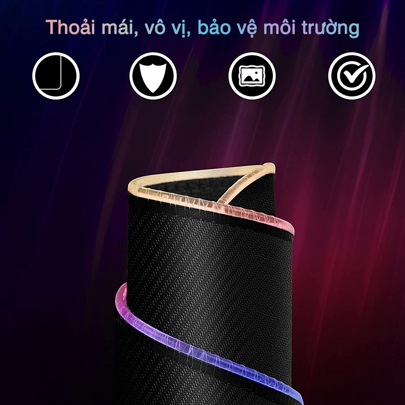 Pad chuột Ánh sáng RGB Sáng tạo hoạt hình Gel silica Sắc đẹp quà Trò chơi công việc kép