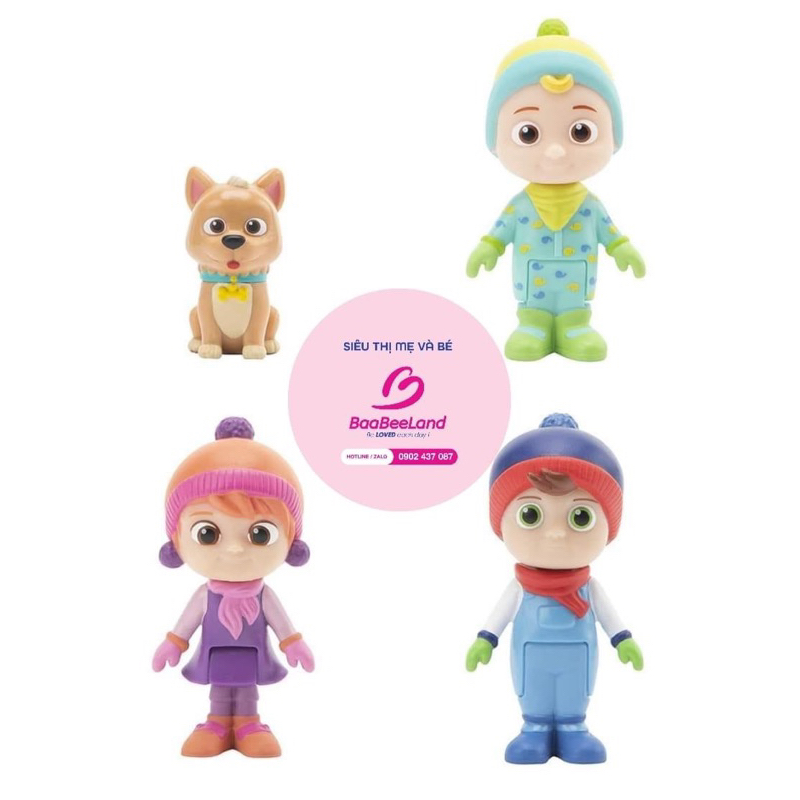 Set đồ chơi mô hình nhân vật Cocomelon đáng yêu chủ đề mùa đông - BAABEELAND