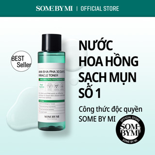 Nước hoa hồng Some By Mi làm sạch da dầu mụn trong 30 ngày AHA-BHA-PHA 30 Days Miracle Toner 150ml (how)