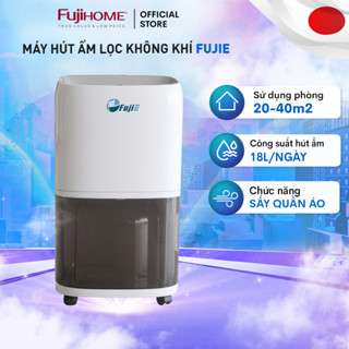Máy hút ẩm lọc không khí 20m2 - 40m2 nhập khẩu FujiE HM918EC, lọc ionizer diệt khuẩn, sấy khô quân áo đa năng