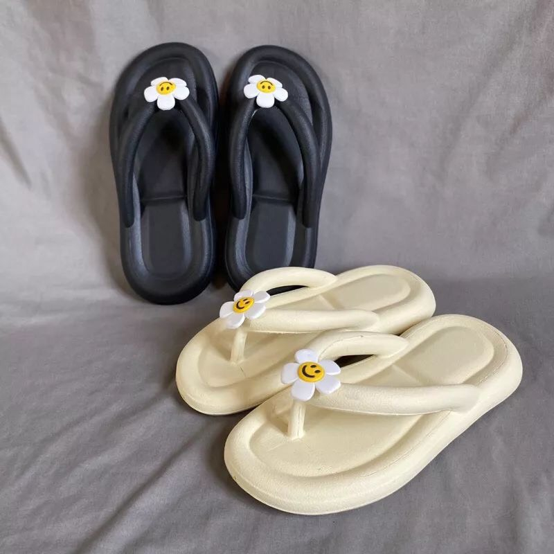 Lainiki Dép xỏ ngón, dép tông, dép kẹp hoa thời trang đi biển siêu nhẹ 023 hoa