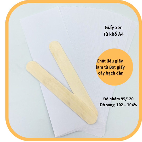 Set 30 giấy wax kèm 2 que wax lông veo tiện dụng vệ sinh