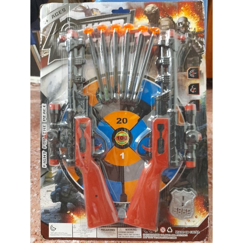 Đồ chơi vận đônvj, vỉ 2 súng bắn dính tường SIÊU TO SIÊU DÍNH siêu chất tăng cường tập trung vận động