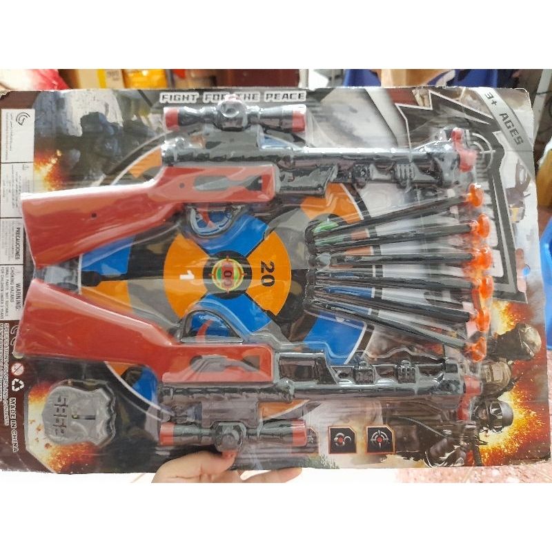 Đồ chơi vận đônvj, vỉ 2 súng bắn dính tường SIÊU TO SIÊU DÍNH siêu chất tăng cường tập trung vận động