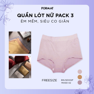 Quần lót nữ cao cấp FORMAT pack 3 I2/B9UND002F