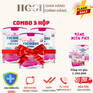 Combo 3 hộp sữa bột hogi milk fucoidan nhập khẩu nhật bản