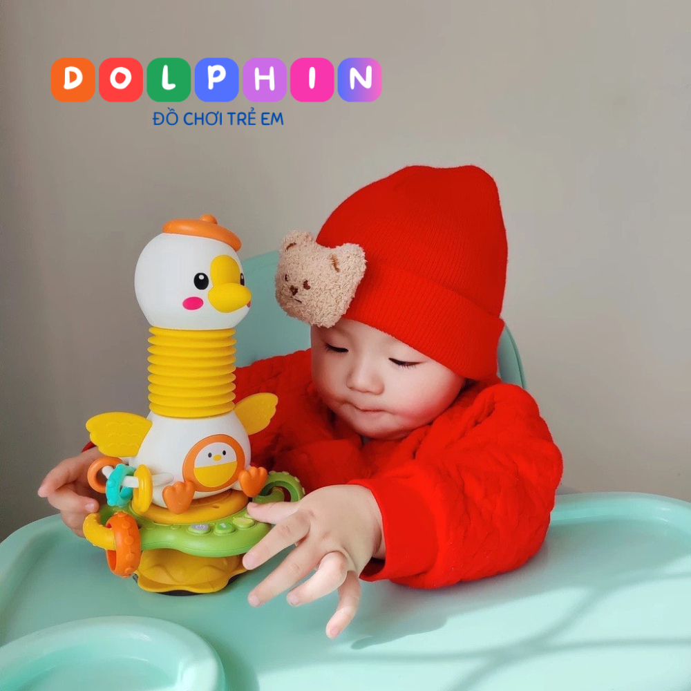 ĐỒ CHƠI CON VỊT MONTESSORI ĐỂ BÀN CHO BÉ ĂN DẶM