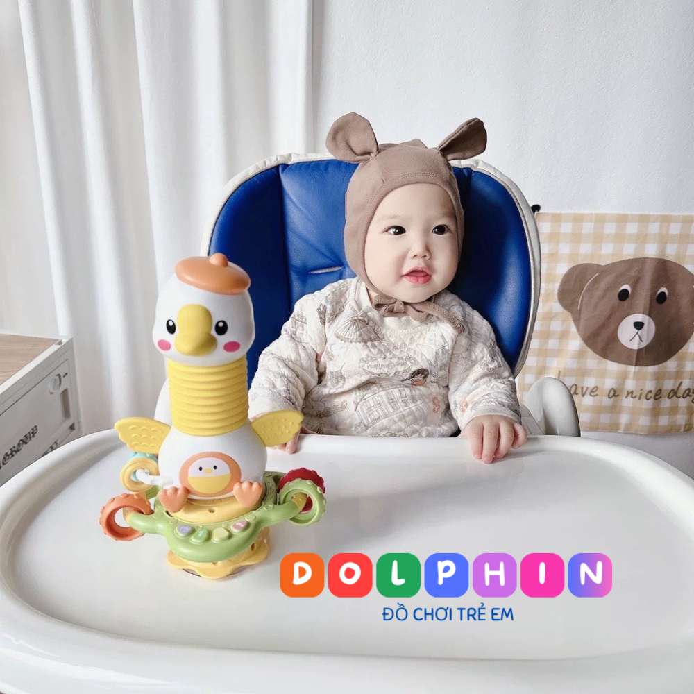 ĐỒ CHƠI CON VỊT MONTESSORI ĐỂ BÀN CHO BÉ ĂN DẶM