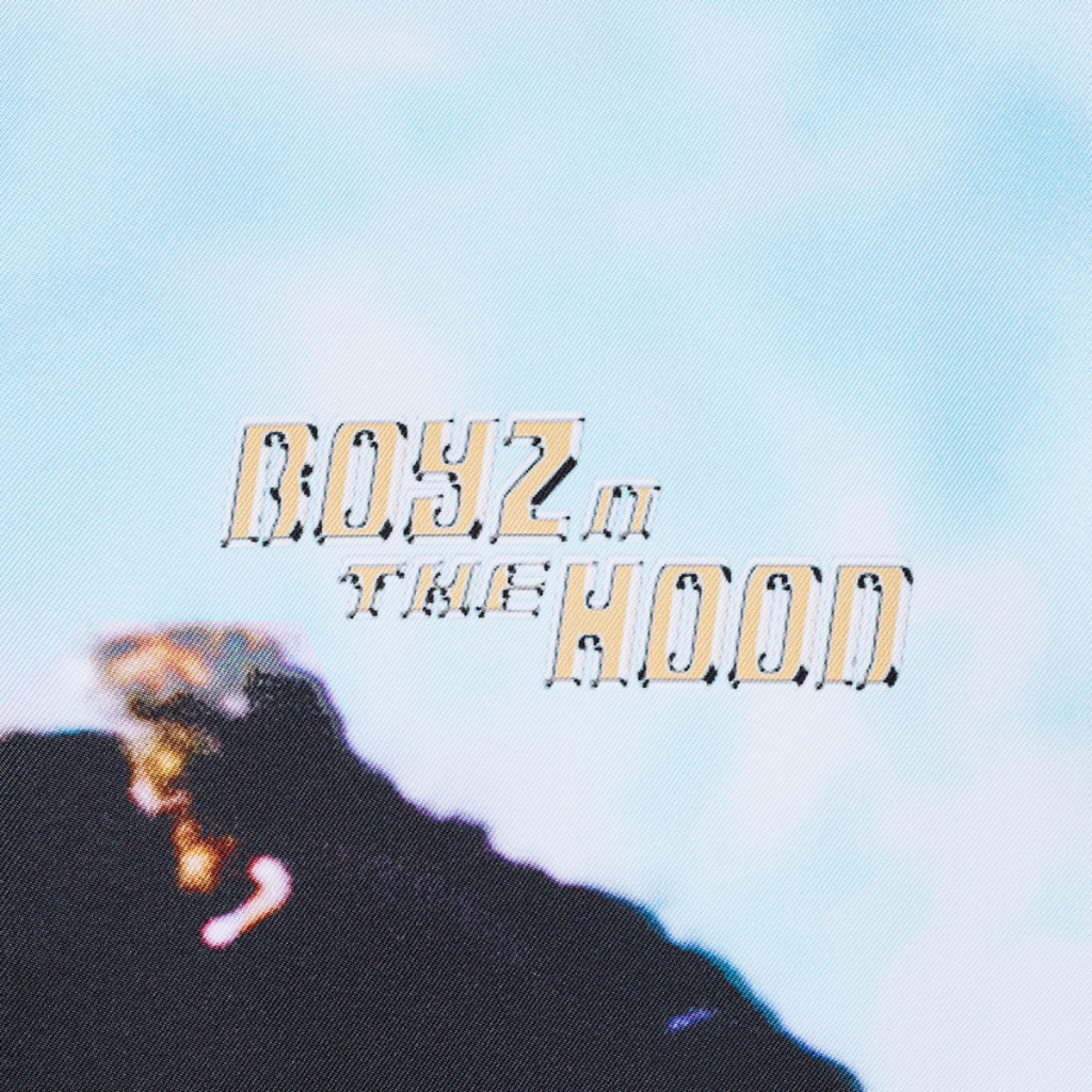 Áo sơ mi nam tay ngắn họa tiết cuban shirt local brand HUGU - BOYS IN THE HOOD- vải lụa, form regular, in chuyển nhiệt