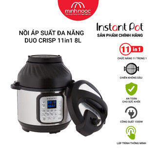 Bộ nồi áp suất điện đa dụng Instant Pot Duo Crisp 11 trong 1, dung tích 8 lít Tích hợp nồi chiên không dầu
