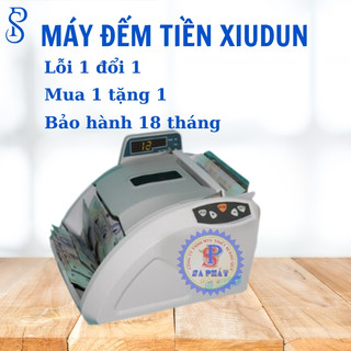 Máy đếm tiền XIUDUN 8000 phát hiện tiền giả,tiền khác loại, ấn định số tờ BH 18 tháng